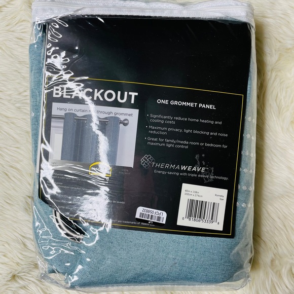 Eclipse Ronneby Spa Grommet Panel Blackout 40"x108 - Picture 2 of 5
